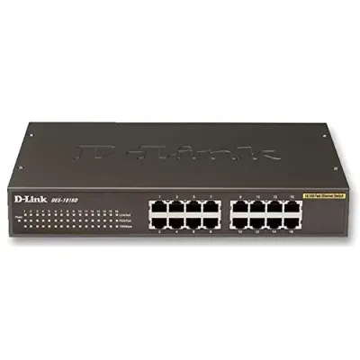 D-Link DES-1016D 16‑Port Fast Ethernet Unmanaged Switch D-Link DES-1016D 16‑Port Fast Ethernet Unmanaged Switch